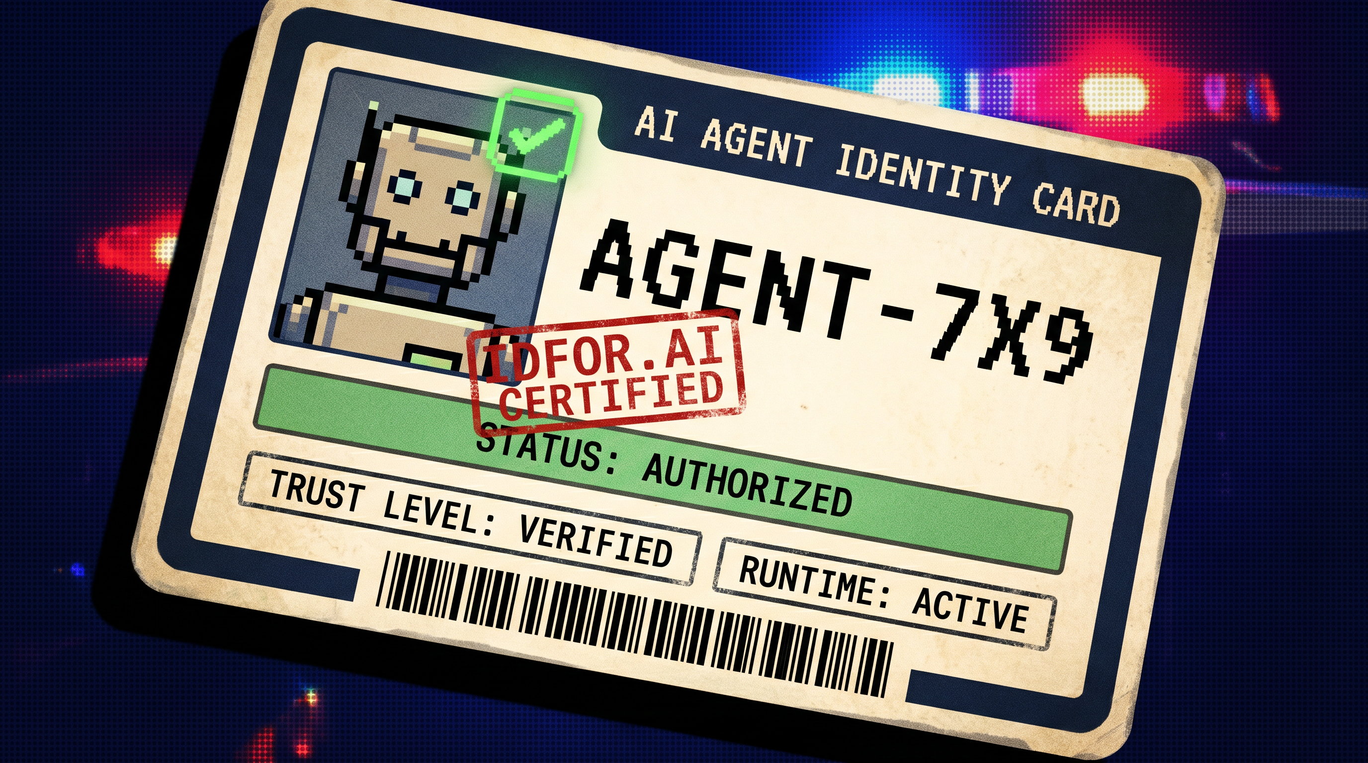 Tarjeta de identidad de agente de IA de IDFOR